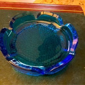 Mid century glass ash tray